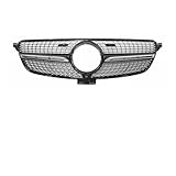 Auto Frontgrill Body Kit Frontgrill Einlassgrill GT Für GTR Diamond Für W166 Für Benz Für GLE 320 300 400 350 500 2015-2016 2017 2018 2019 Refit Front Kühlergrille(Diamond Black)