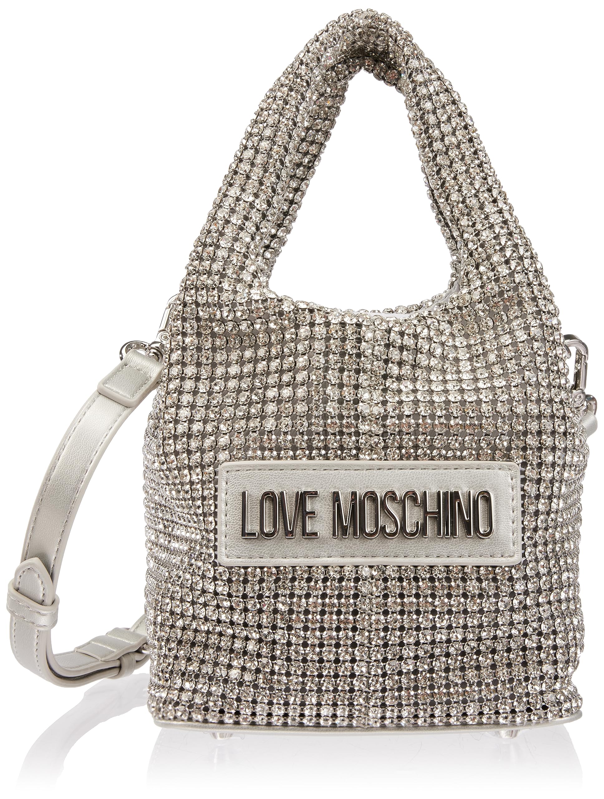 Love Moschino Damen Handtasche, Argento