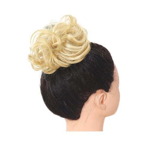 Haarteil Synthetischer unordentlicher Haarknoten, Chignon, Haargummis, gefälschtes Haarband, Zopf, elastischer Haarteilschwanz for Frauen, synthetischer Wickel, lockiger Pferdeschwanz Haarverlängerung