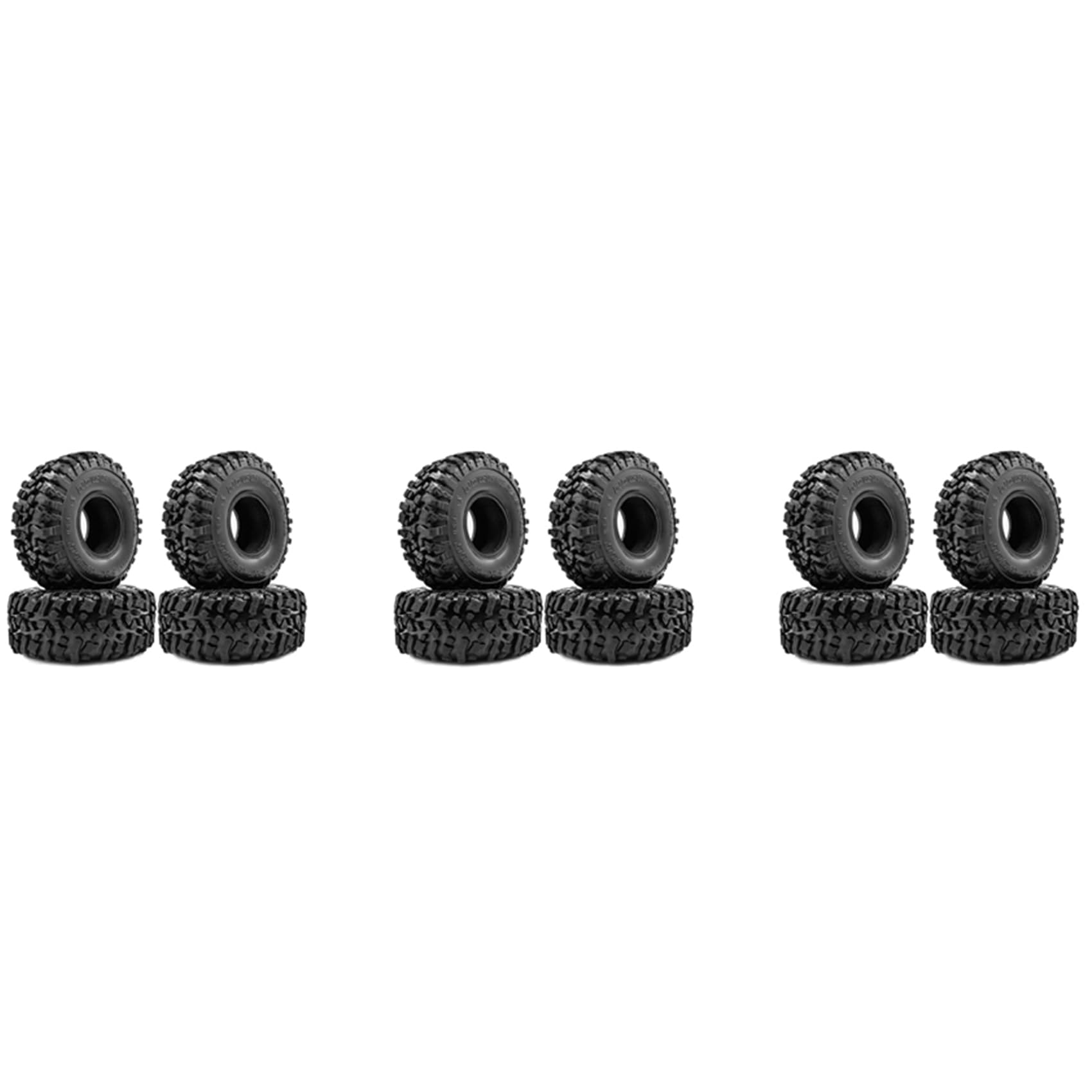 SICOSALT 12PCS 120MM 1.9 Rubber Rocks Reifen Radreifen für 1/10 RC Rock Crawler Axial SCX10 90046 AXI03007 TRX4 D90