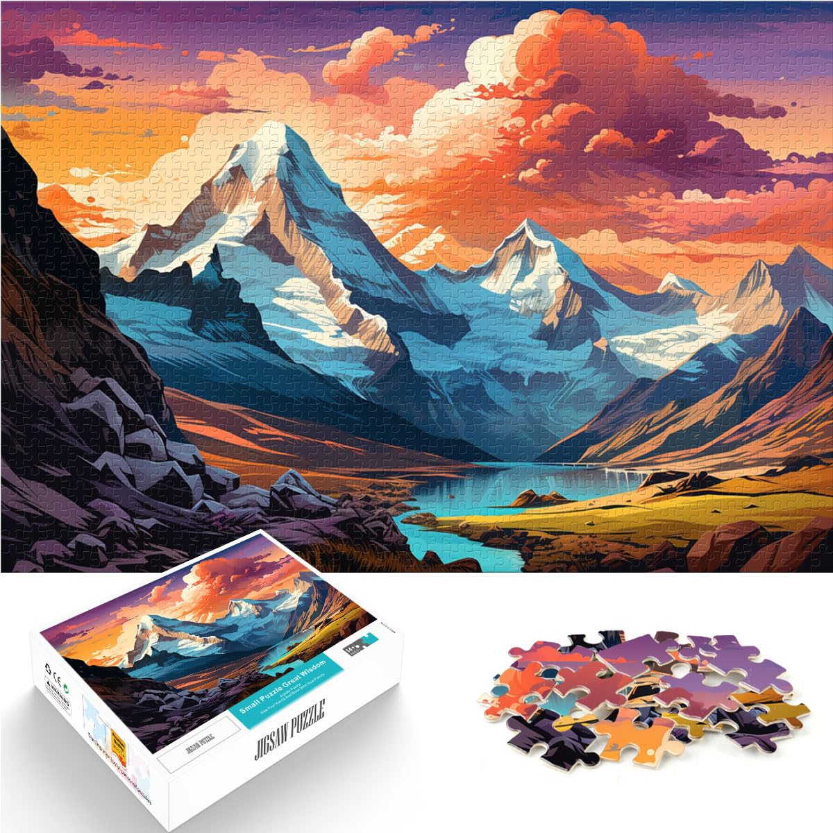 Puzzle | Puzzles Schöne und wundervolle Landschaftskunst, Puzzle für Erwachsene, 1000-teiliges Puzzle, Holzpuzzle, Familienaktivität, Puzzles 1000 Stück (50 x 75 cm)