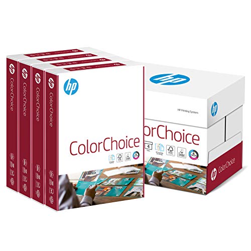 Hewlett-Packard CHP 755 Color-Choice Drucker-/Laserpapier 200g DIN-A4, 1.000 Blatt, weiß, extraglatt, 4 Pack = 1 Karton