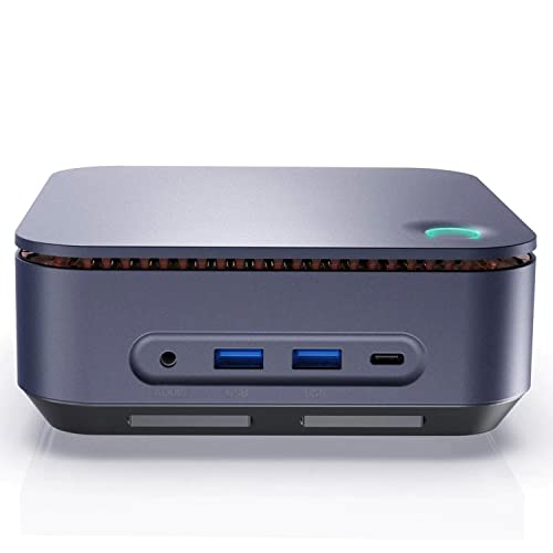 Simpletek Mini-PC Core i5 1135G7 bis zu 4,20 GHz Windows 11 | 8 GB RAM DDR4 240 GB SSD M.2 | WiFi + BT - HDMI + DP + TypeC + Fingerabdruckleser Computer Desktop + VESA-Halterung