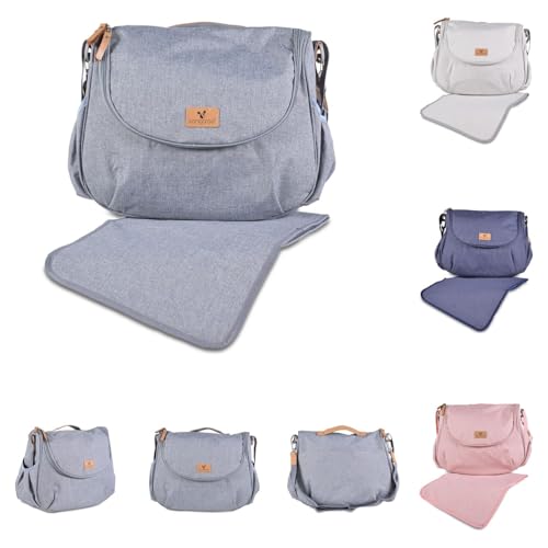 Wickeltasche Naomi Wickelunterlage Wickeltaschen grau