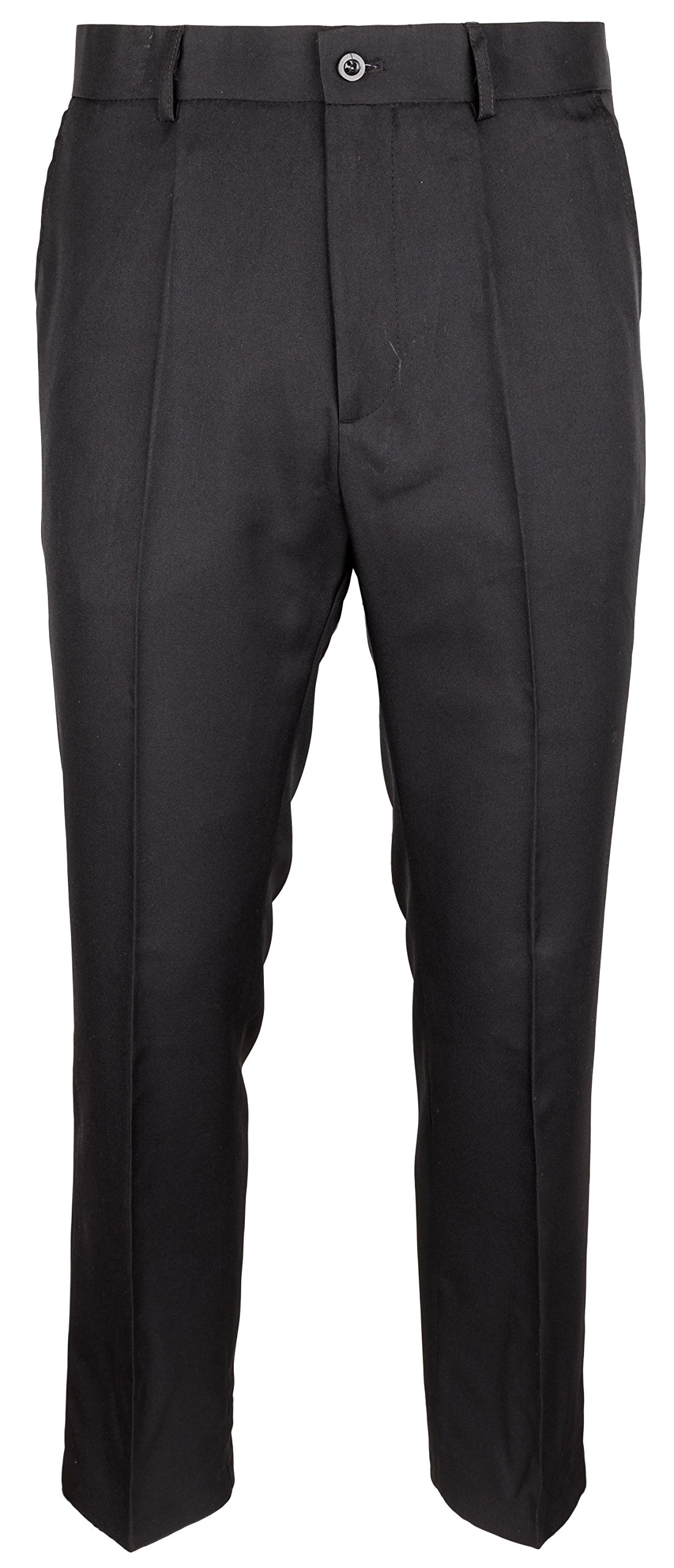 SOUNON Herren Stoffhose Bundfaltenhose Pants Schwarz, Groesse: 26