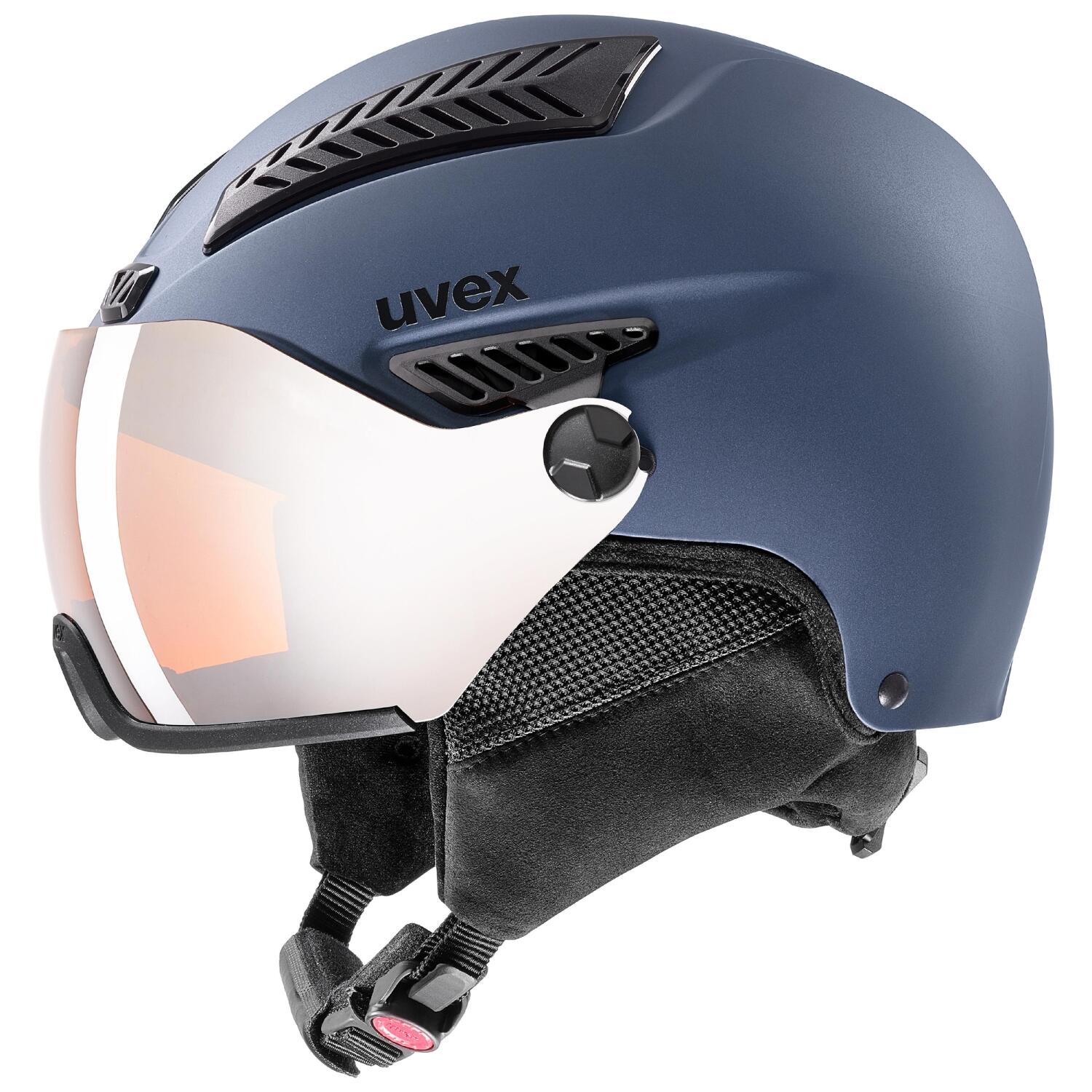 uvex HLMT 600 Visor Skihelm (57-59 cm, 40 blue mat)