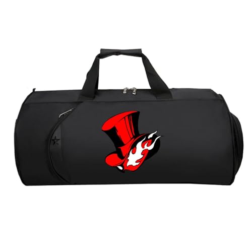 HandgepäCk Tasche, Leichte Faltbare Duffel Taschen, Reisetasche Weekendertasche füR Damen Herren Flugzeug(Black 15)