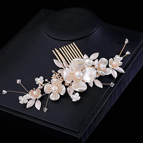 Haarkamm Braut Haar Kamm Hochzeit Hochzeit Haarkamm Perle Braut Haarschmuck Haar Seitenkamm Clips Blume Haarkamm Clip Haarschmuck Kamm Braut Haarschmuck