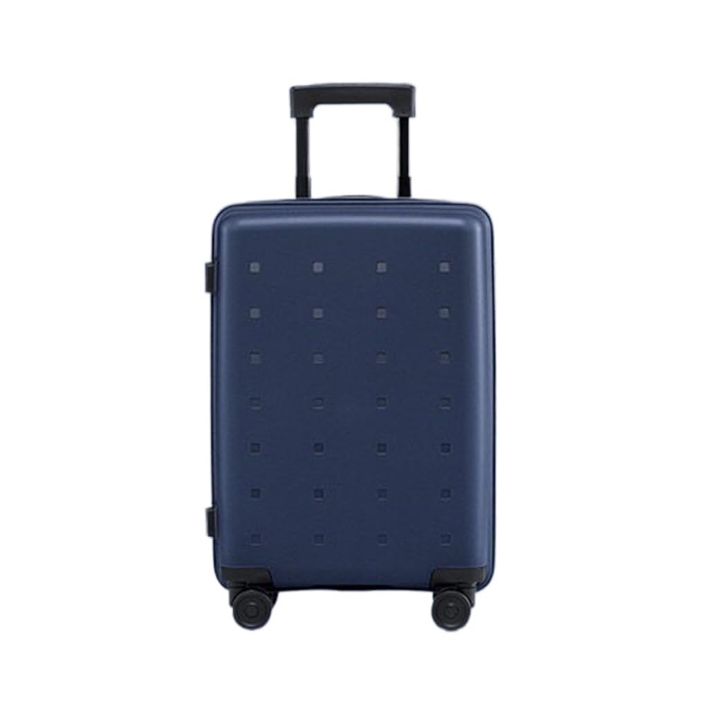 Habrur Rollkoffer Koffer Trolley Tragbare Koffer Mit Rollen, Hartschalenkoffer Mit Doppelreißverschluss Für Geschäftsreisegepäck Koffer Gepäck Reisekoffer (Color : Blu, Size : 20inch)