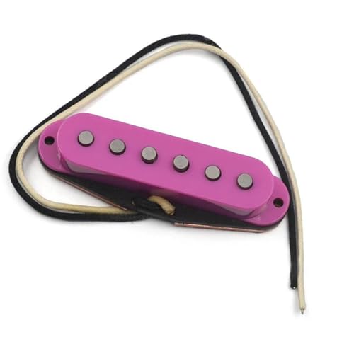 Gitarren-Tonabnehmer Gitarren-Steg-Tonabnehmer Imitieren Den Klang Des Brücken-Tonabnehmers Mit Versetztem Pol Und Schwarzem Basismagneten Für E-Gitarre (Color : Purple cover)