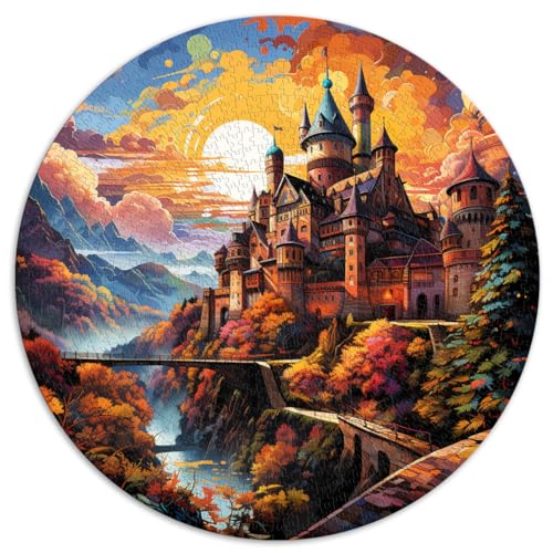 Puzzles Spiele Heidelberger Schloss Lustige Puzzles für Erwachsene 1000 Teile 67,5x67,5cm Puzzling für Geschenk ganze Familie und dieses