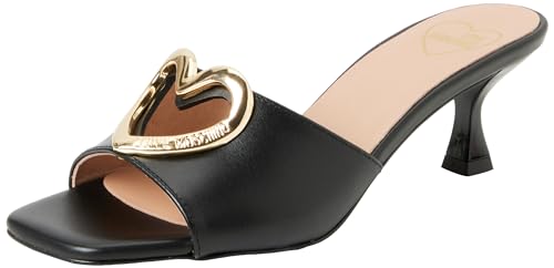 Love Moschino Damen Ja28375g0iia0000 Sabotd.ROCCHETTO55 Kalbsleder, Schwarz, 36 EU