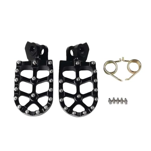 Motorrad Fußrasten Sets Motorradzubehör Fußstützen Fußrasten Fußrasten Pegs Pedal Für Tenere XT 660 ZR 660Z 660R XT660Z XTZ660 XTZ XT660R Fußrasten(Black)