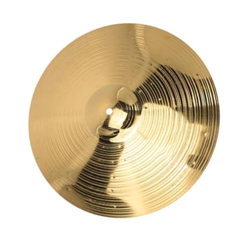 Messing-Trommelbecken, Percussion-Crash, Hi-Hat, Jazz-Trommelbecken, Langlebiges Instrumentenzubehör Schlagzeug-Becken-Set (Color : 16inch)