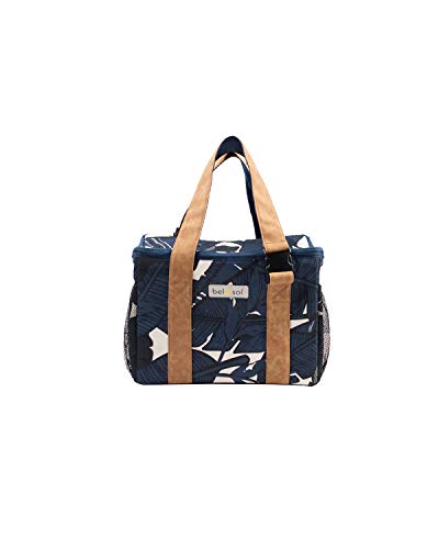 bel-sol Unisex-Adult Lutz Kühltasche, Blau Weiß, Groß