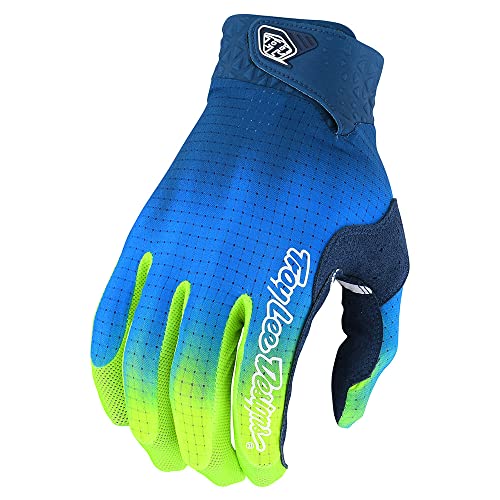 Troy Lee Designs Air Jet Fuel Motocross Handschuhe (Yellow/Blue,2XL)