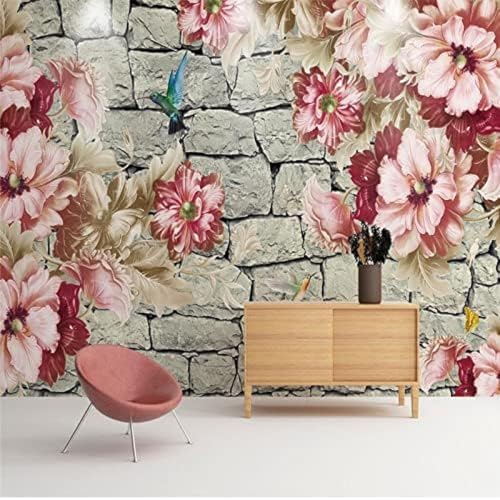 XLMING Große Blumen 3D Tapete Wohnzimmer Sofa Schlafzimmer Esszimmer Home Dekoration Wand-200cm×140cm