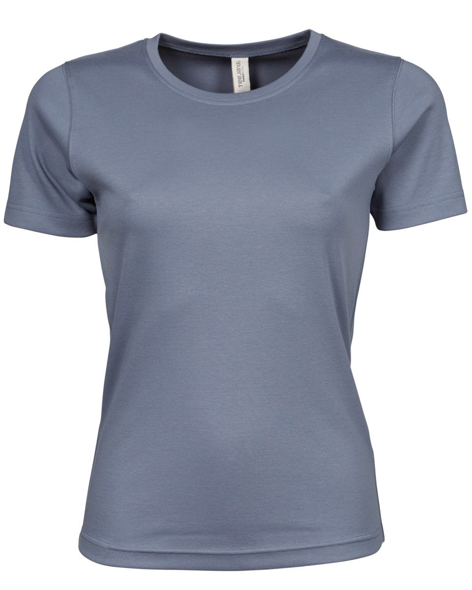 Tee Jays Interlock-T-Shirt für Damen Gr. Small, Feuerstein