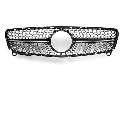 Frontgrills Für A W176 2013 2014 2015 2016 2017 2018 A180 A200 A45 GT Diamant Einlassgitter Frontgrill Renngrill Verkleidung Styling Front Bumper Grille(Glossy Black a)