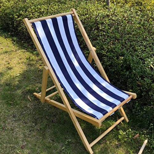 CNBYDK Loungesessel, Sonnenliege, Gartenstühle, Klappbarer Liegestuhl, Strand-Sonnenliege, Schwerelosigkeits-Holz-Klapp-Siesta-Chaiselongue für den Außenbereich, Zusamme