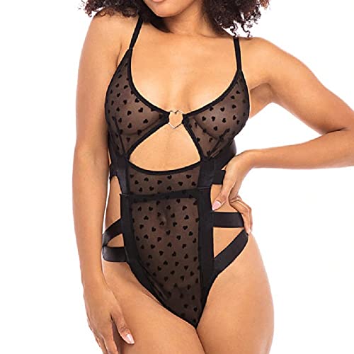 Dessous Damen Sexy Unterwäsche Sexy Dreipunkt Anzug Mit Ausgeschnittenen Trägern Für Damen Schwarz Xl