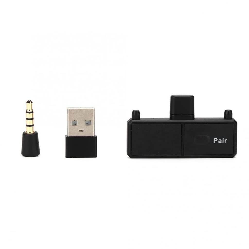 Qsvbeeqj 1 Set 3,5 mm kompakter Controller-Adapter, niedrige Latenz, für Adapter, Kopfhörer, Stereo-Sound, Schwarz