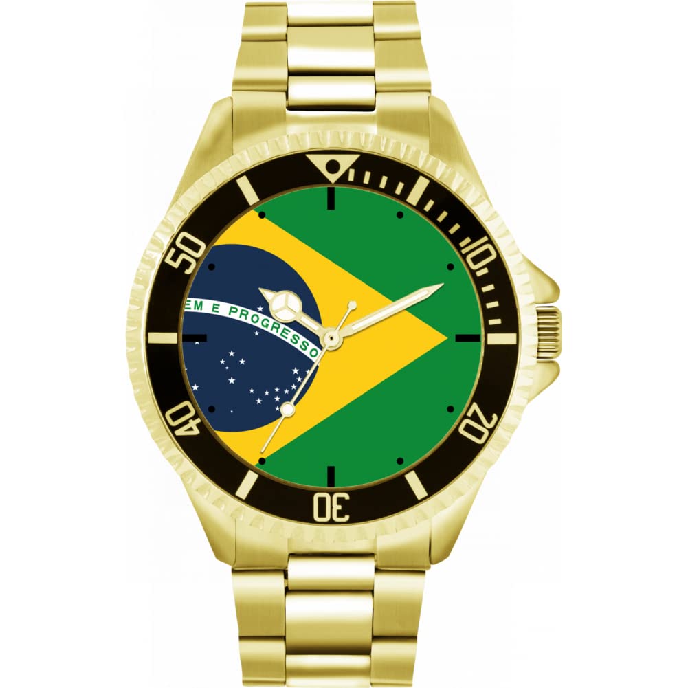 Toff London Brasilien-Flaggen-Uhr