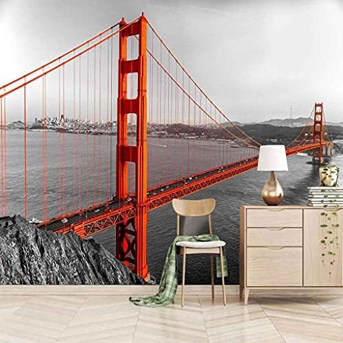 Rote Brücke Bau 3D Tapeten Wanddekoration Fototapete Sofas Wohnzimmer Wandbild Schlafzimmer-150cm×105cm