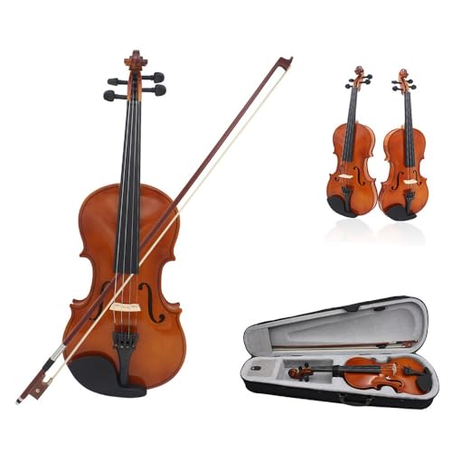 Standard Violine Massivholz Violine Violine Anfänger Erwachsene Spielen Violine(Glossy 3/4)