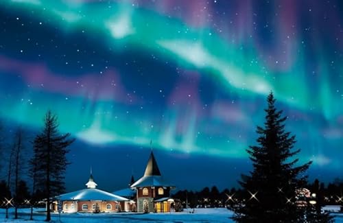 Hfmquisutron Jigsaw Puzzle 1000 Teile Aurora Travel Poster Holz Geeignet Für Erwachsene Familie'S Lernspielzeug Rg158Sm