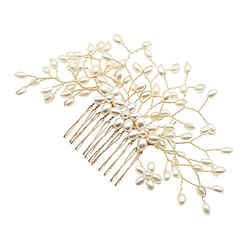 AIHEDOUJ Kopfstück für Hochzeit Braut Strass Haarschmuck Kristall Kopfschmuck Hochzeit Haarkamm Hochzeit Haarschmuck Brautkamm Kopfbedeckung Brautjungfer Schleier Anleitung