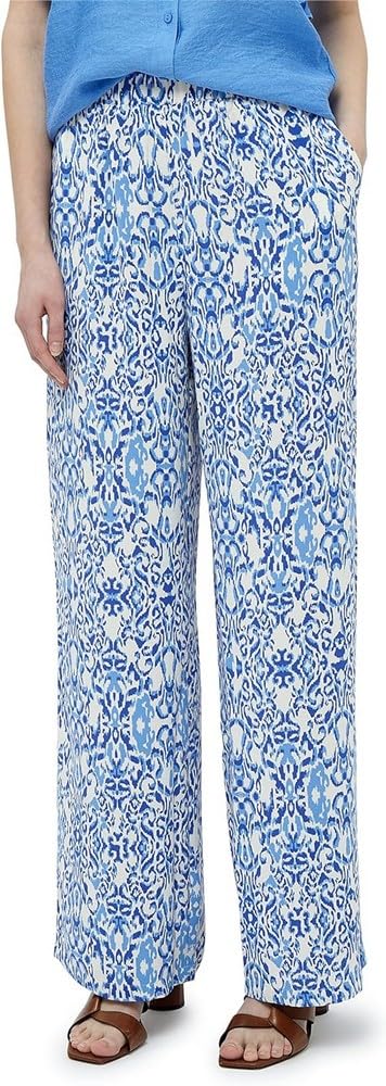 Peppercorn Damen Nicoline Pants Hose, 2993P Marina Blue Print, L