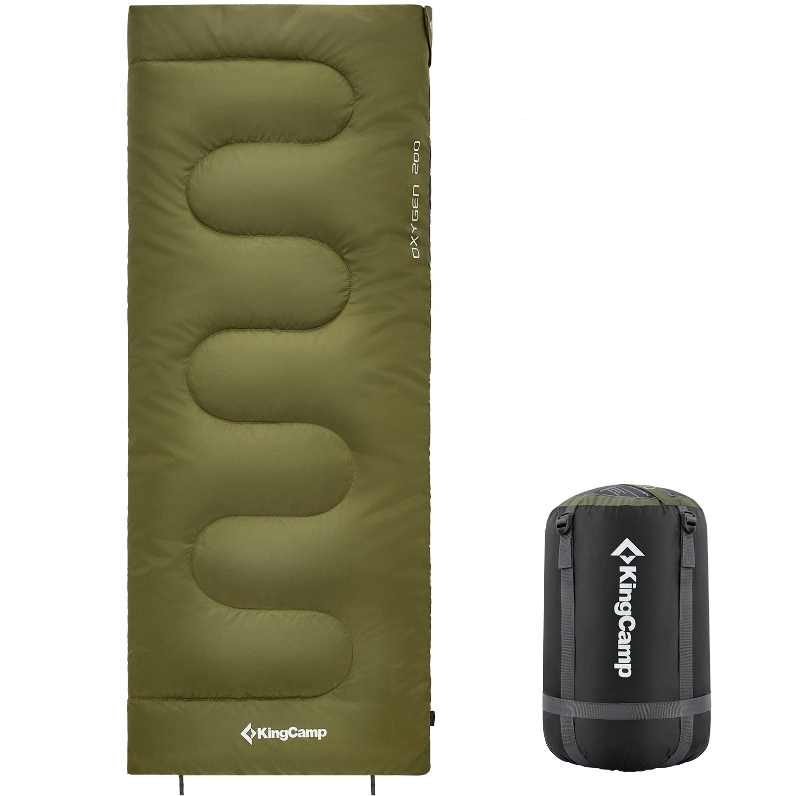 KingCamp Schlafsack Outdoor Warmer Deckenschlafsack für Erwachsene 3 Jahreszeiten leicht zu tragen wasserabweisend & warm für Erwachsene beim Camping & Outdoor Kleines Packmaß