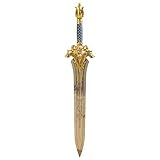 THIRD Schwert of World of Warcraft Nachbildung von King Llane's in Edelstahl und Metallgriff mit 51 cm Klinge - Dekorative Nachbildung ohne Schärfe