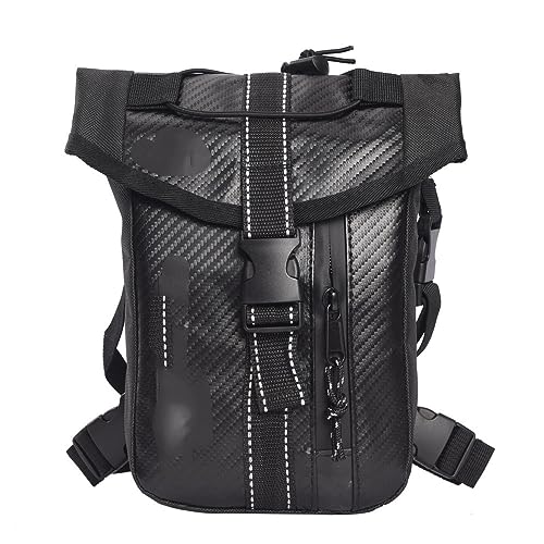 Motorrad Beintasche Männer Oxford Taille Tasche Drop Oberschenkel Bein Tasche Tasche Gürtel Hüfte Bum Geldbörse Motorrad Fahrer Umhängetasche Messenger Schulter Taschen Motorrad Tasche Bein(X)