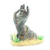 Avejjbaey Fisch zur Dekoration Aquarium Guanyin Hand Statue Thema Ornament Felshöhle Landschaft Verzierung