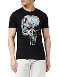 cotton division Herren Punisher T-Shirt, schwarz, XL