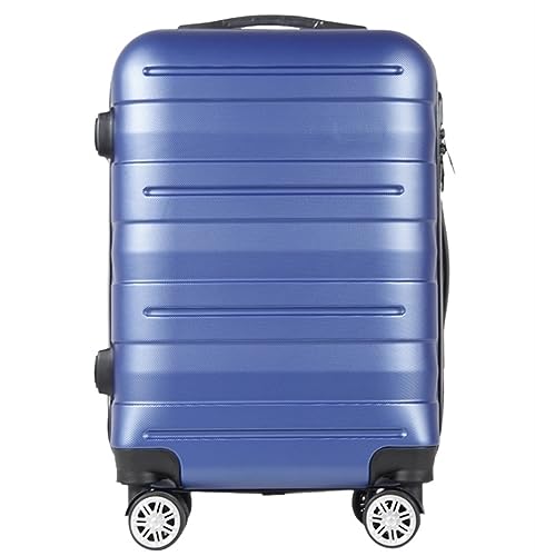 RUVOO Koffer Trolley Reisekoffer Aufgegebenes Hardside-Gepäck Mit 4 Spinnerrädern, Leichter Koffer Für Männer Und Frauen Koffer Gepäck Rollkoffer (Color : Blu, Size : 20inch)