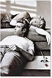 5d Diamond Painting Diamant Bilder FüR Erwachsene Und Kinder Marilyn Monroe und James Dean DIY Kreuzstich Arts Craft Kristall Strass Stickerei 23.6"x35.4"(60x90cm) Kein Rahmen