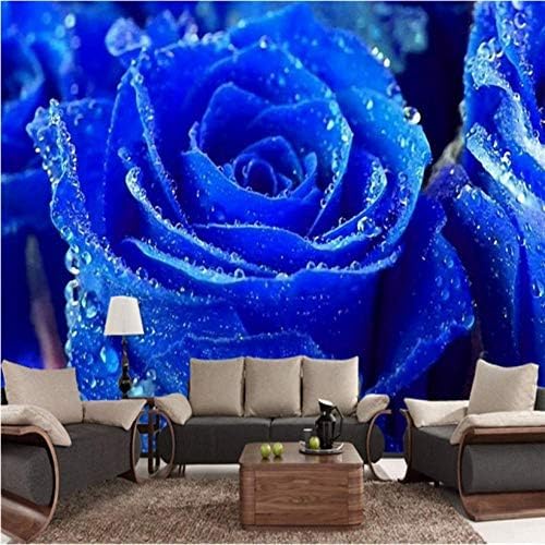 XLMING Blau Rosa 3D Tapeten Home Esszimmer Sofa Schlafzimmer Wohnzimmer TV Hintergrund-300cm×210cm