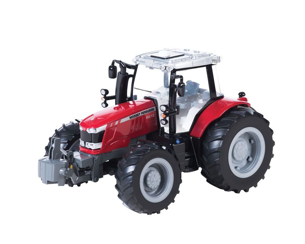 TOMY Britains - Britains Massey Ferguson 6613 - Kinder Traktor mit höhenverstellbarer Heckhydraulik - hochwertiger Traktor für Kinder ab 3 Jahre