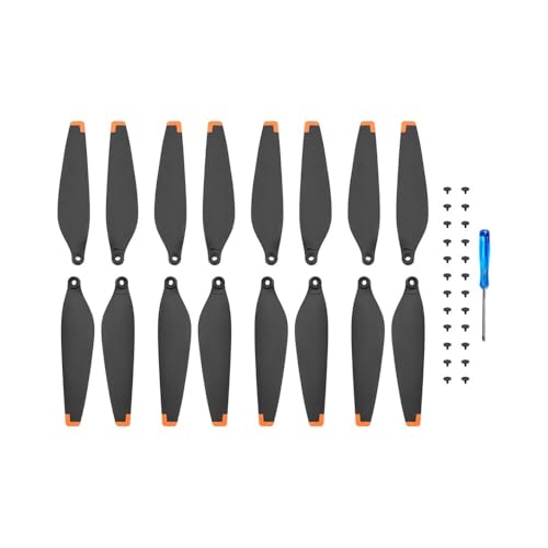 Drohnenzubehör for DJI MINI 4 Pro Propeller Ersatzblätter Drone 6030F Propellerblätter Leichte Flügelventilatoren MINI 4 Pro Zubehör Das ist austauschbar(16Pcs orange)