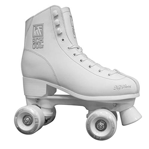 KRF Kinder Rollschuhe, Roller Figure Quad School PPH, White, 38, 0016918