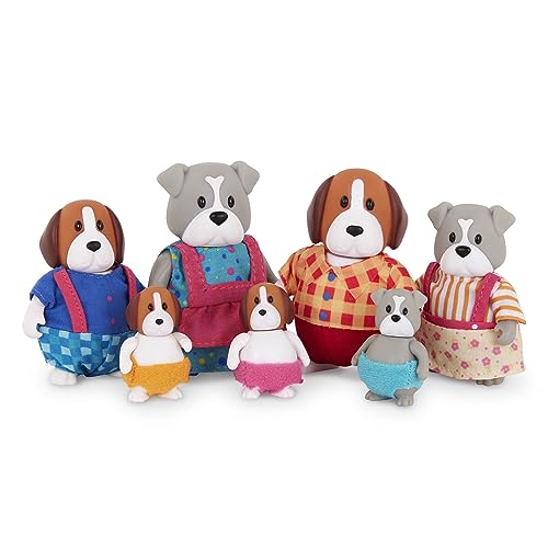 Li'l Woodzeez Li'l Woodzeez - Animal Figurine Set - Dog Family - Bendable Arms - Kids 3 Jahre + - Digglesby Dog Family