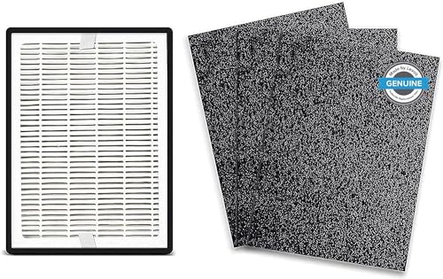 Levoit LV-H126 Air Purifier Replacement, LV-H126-RF, 2 Extra Pre-Filters, Small, Black