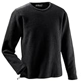 Mufflon Herren Wollpullover Mu- Leon W100 Kohle schwarz - L