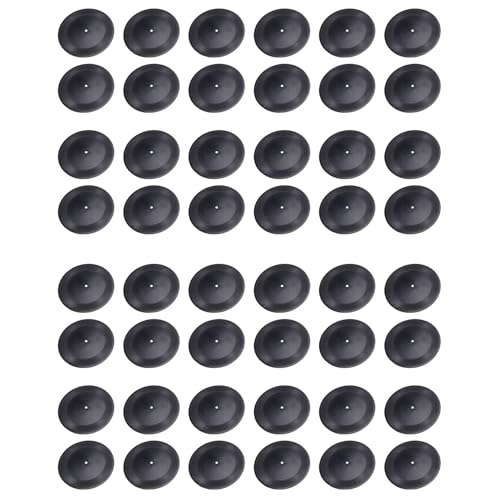 Remingtape Blank Vinyl Schallplatten 7 CD für Raumdekoration CD Wanddekoration Vinyl Schallplatten Dekor Schwarz GefäLschte Schallplatten Dekor (48 StüCk)