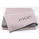 Joop! Uni Doubleface Wohndecke Rose-Graphit, 150x200 cm