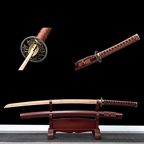 103 cm Bokken,natürliches Bambus-Katana mit Scheide,handgefertigte Samurai-Schwerter für Cosplay,Ausstellung,Sammlung,Kendo-Training,Heimdekoration