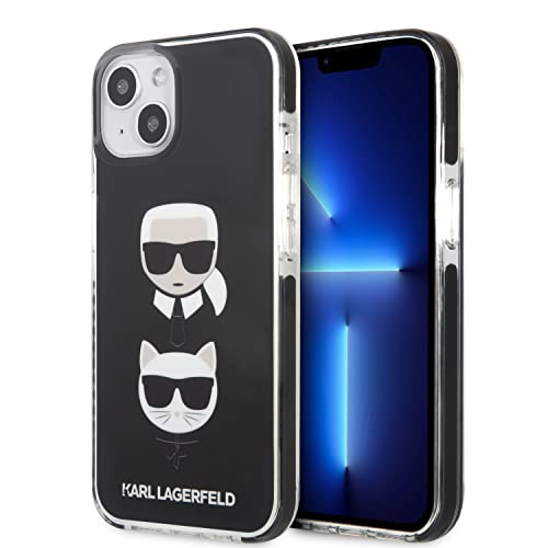 Karl Lagerfeld KLHCP13MTPE2TK Hülle für iPhone 13 6,1" hardcase schwarz/Black Karl&Choupette Head